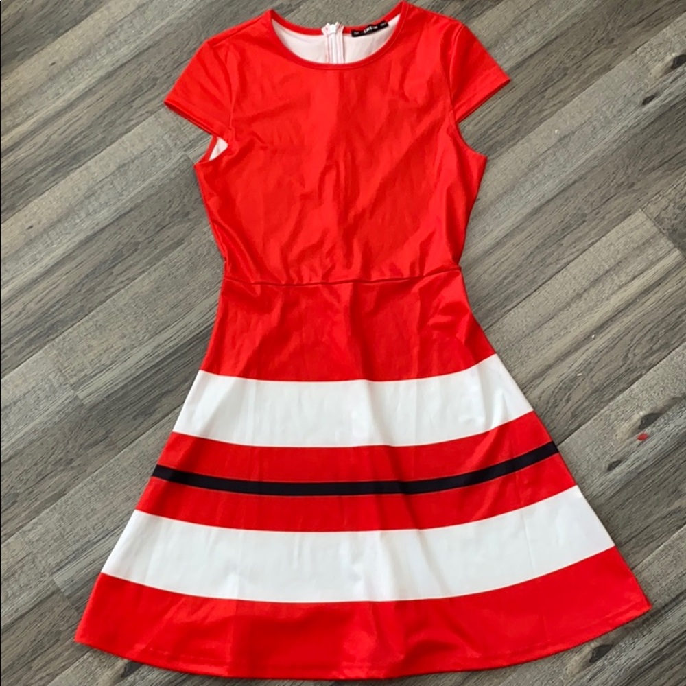 Red Striped Dress